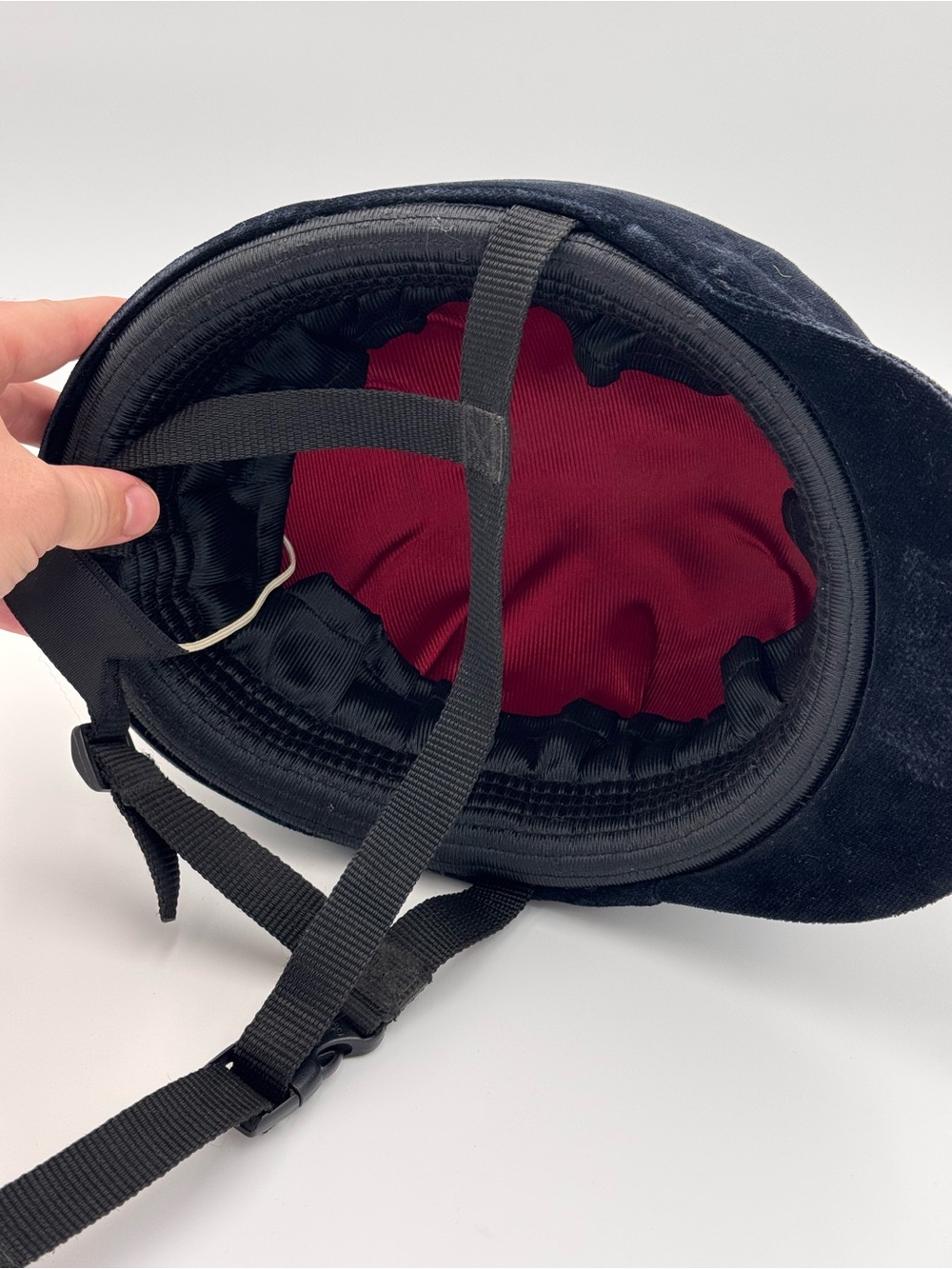 Black Velvet Riding Cap - Picture 6 of 9